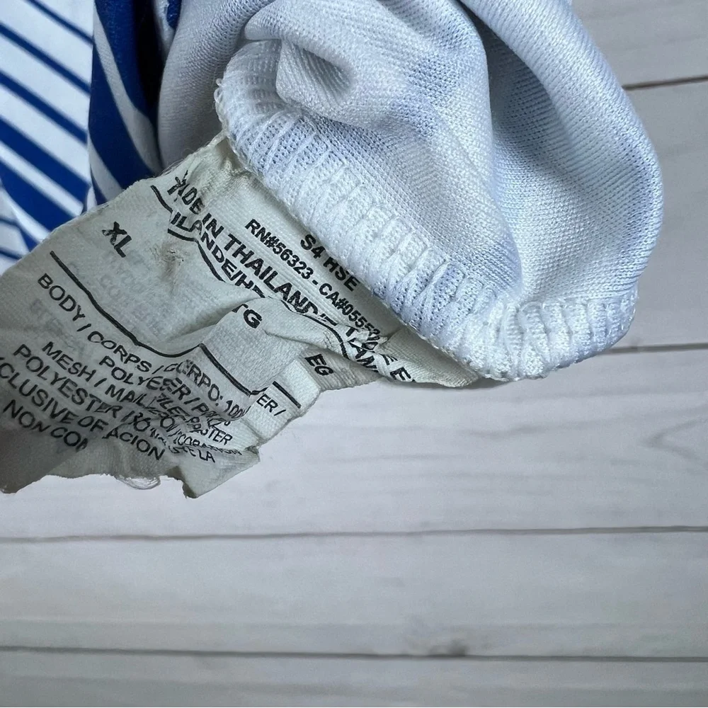 Nike Blue and White Men's Jersey - Picture 7 of 9